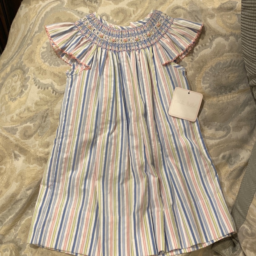 Smocked toddler girl dress 18 mo NWT